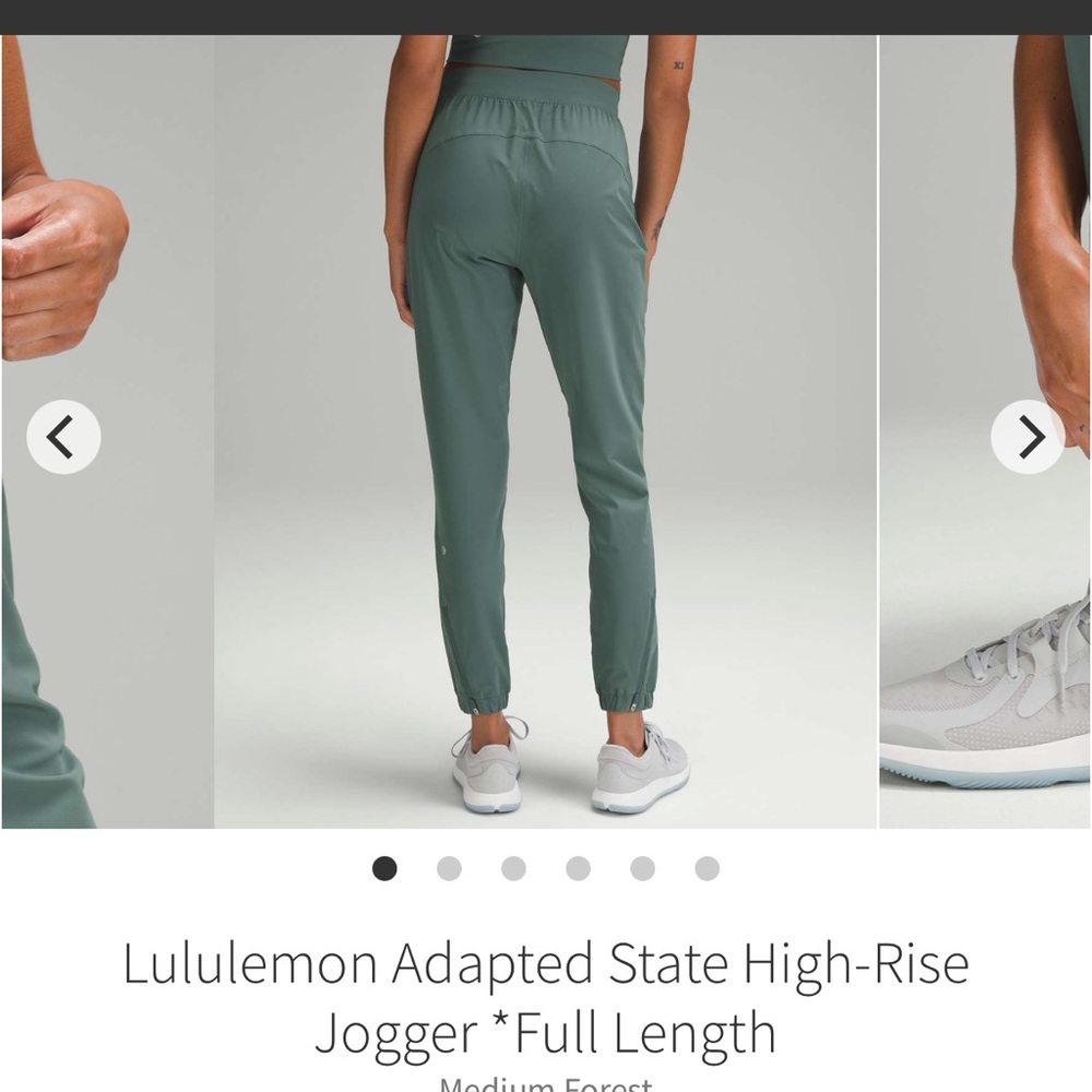 lululemon athletica Adapted State High-Rise Joggers in Medium Forest Green